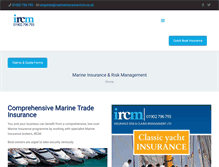 Tablet Screenshot of marineinsurance-ircm.co.uk